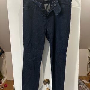 Anthropologie Blue Skinny Jeans with Tie Waist